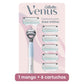 Gillette Venus Razor Intimate Area 1 Handle + 6 Refill Cartridges -503368 ebuystt