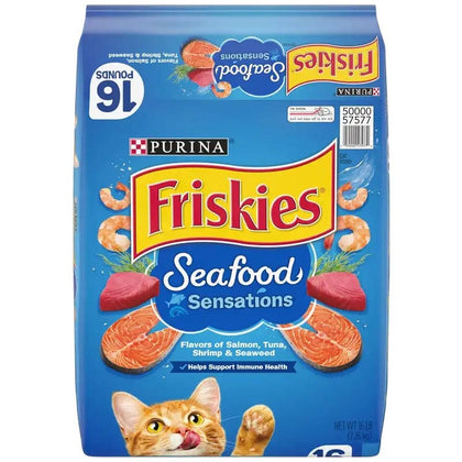 Purina Friskies Seafood Sensations 16lbs - 05000057577