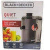 Black & Decker Quiet Fruit & Vegetable Juicer (350 Watts) Model: Je2500B-La- 05087500188