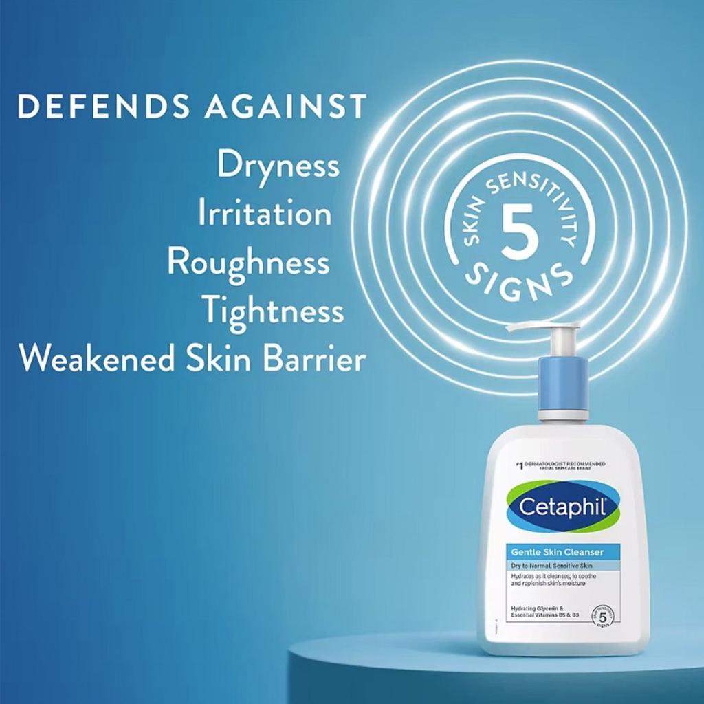 Cetaphil Gentle Cleanser for Dry and Sensitive Skin 2 Units / 591 mL - 417530 ebuystt