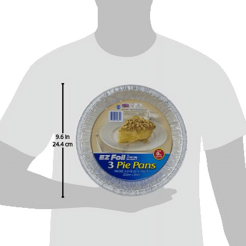 Hefty Ez Foil 9" Pie Pans, 3 Count - HEZFPP3 Pie's Variety Store