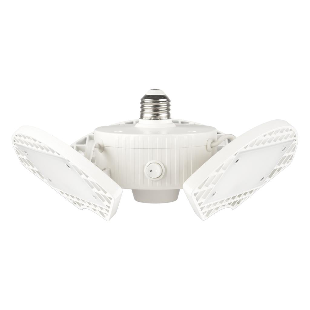 Green Watt White LED Garage Light with 3 Adjustable Heads-509783 ebuystt