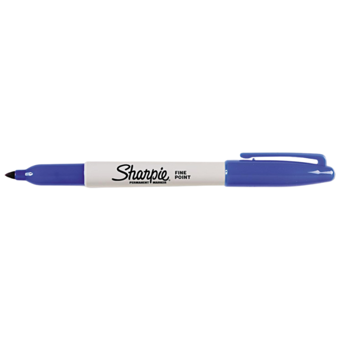 Sharpie Fine Point Permanent Markers, Blue, 1 Count - 7164130003 Pie's Variety Store