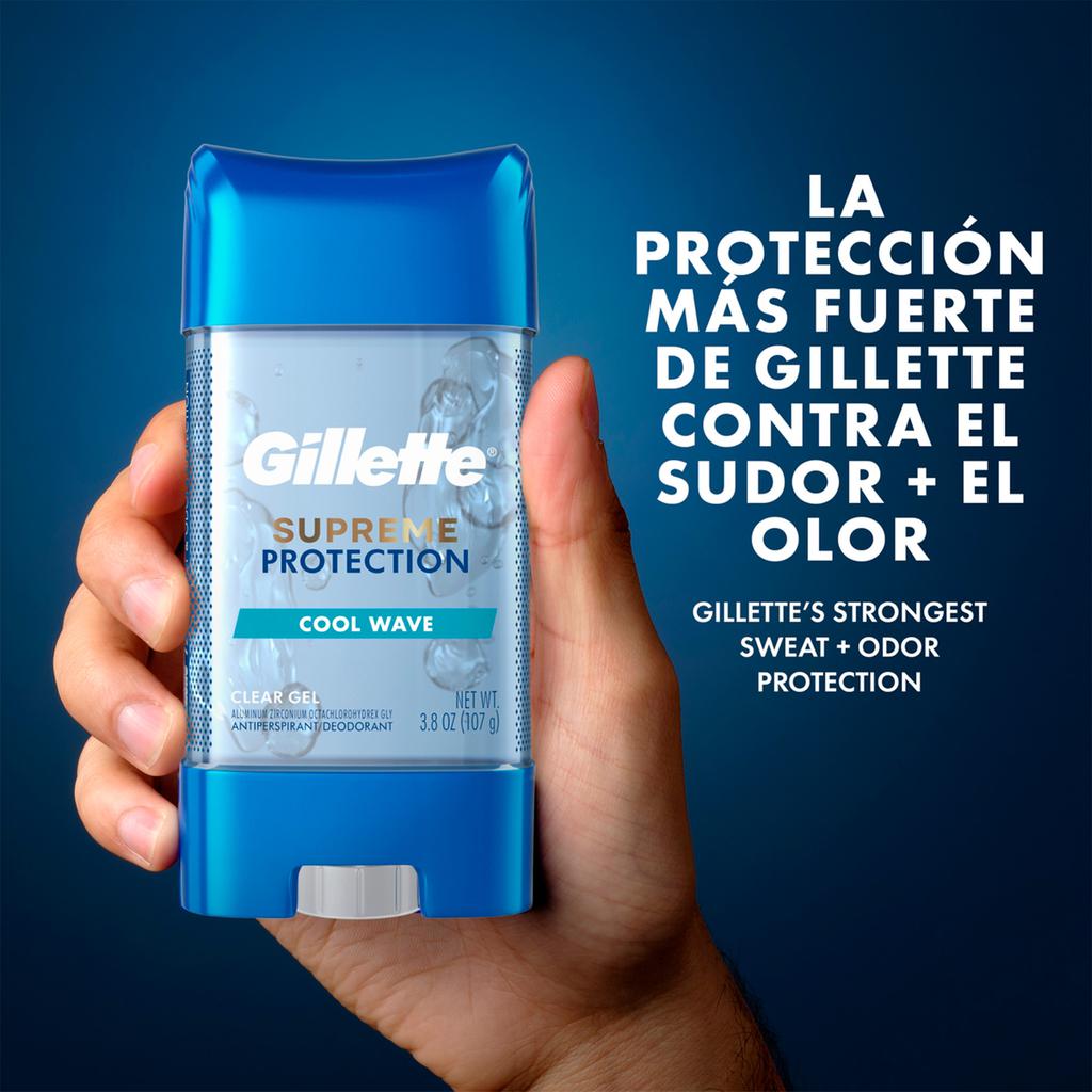 Gillette Cool Wave Men’s Antiperspirant and Deodorant Gel 5 Units / 107 g / 3.8 oz-419338 Hannah's Variety Store