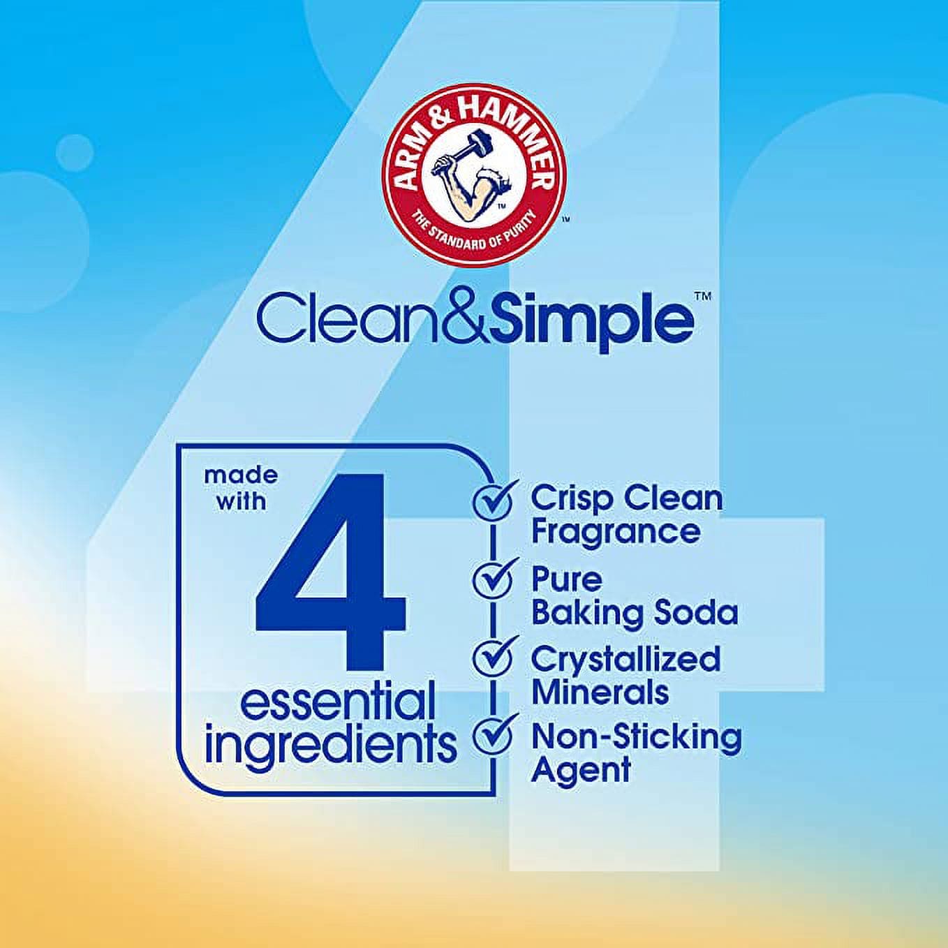 Arm & Hammer Clean & Simple In-wash Scent Booster - Crisp Clean, 18oz - ANHFSSTP43 Pie's Variety Store