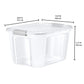 NO! Break Plastic Containers 3 Units / 41 Liter / 11 gallon Ideal to organize objects in your office, garage, tools, clothes and accessories.-467384 ebuystt