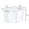 NO! Break Plastic Containers 3 Units / 41 Liter / 11 gallon Ideal to organize objects in your office, garage, tools, clothes and accessories.-467384