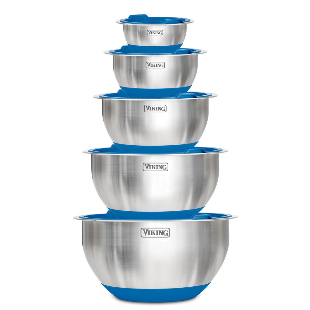 Viking Stainless Steel Mixing Bowls Set 10 Pieces - 493218-0840595110667 ebuystt