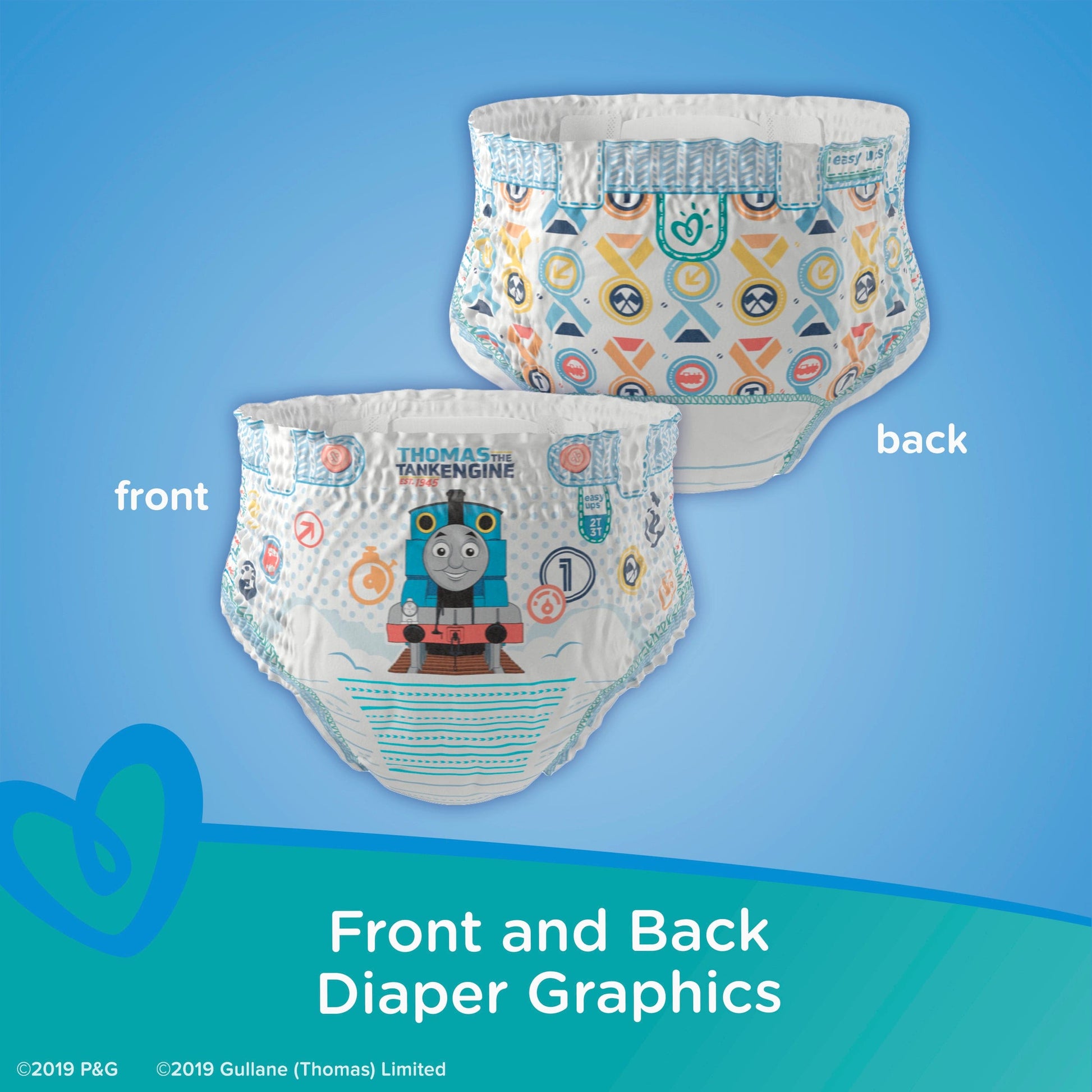 PAMPERS BABY EASY UP 2T3T SUPERBOY 74CT - PBEU2T3TSB Pie's Variety Store