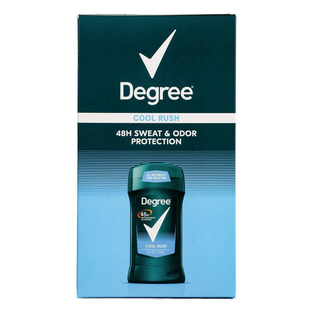 Degree Cool Rush Deodorant 5 Units / 2.7 oz / Cool Rush scented deodorant for men. Prevents sweat. Designed for sports. Invigorating fragrance. / 29284 dayana sifontes