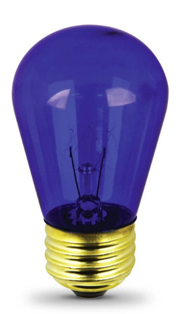 Feit Electric 11W Blue S14 Sign Bulb-Perfect for string lights, signs, patios, and parties.-11S14/TB-130 ebuystt