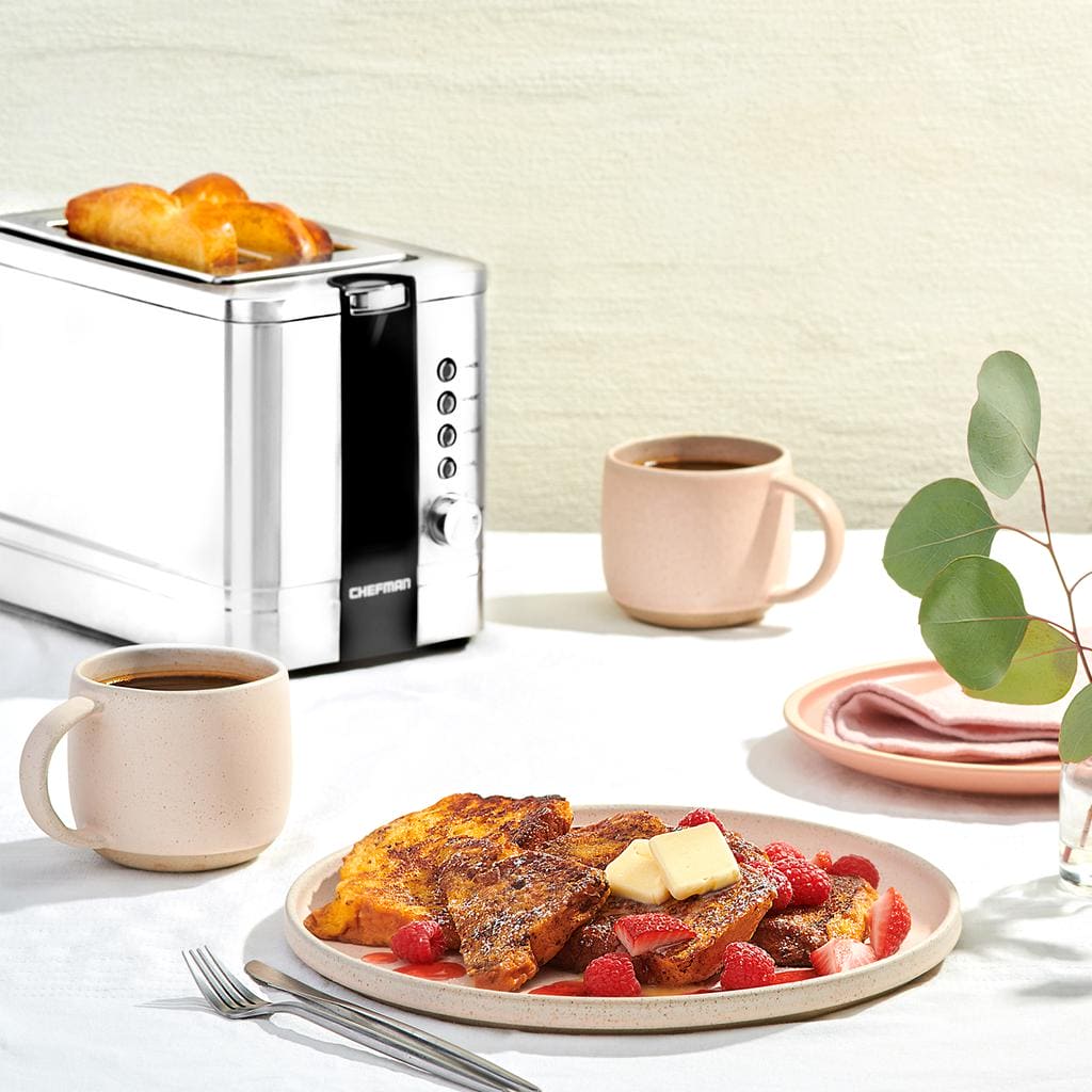 Chefman 2-Slice Pop-Up Stainless Steel Toaster w/ 7 Shade Settings, Extra Wide Slots for Toasting Bagels, Defrost/Reheat/Cancel Functions, Removable Crumb Tray, 850W, 120V, Silver / 407112 dayana sifontes