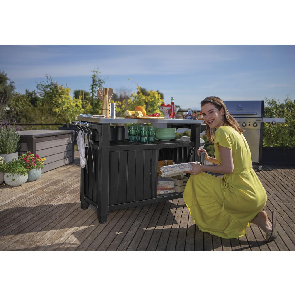 Keter Outdoor Side Table for cooking and serving - 463661 ebuystt