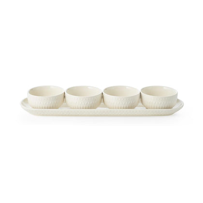 BAUM 5-Piece Oval Tray and Serving Bowl Set - 492803