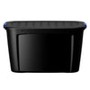 NO Break Black Plastic Heavy-Duty Lidded Storage Container- 44 Gallon, Lidded storage tote is perfect solutions for organizing garage, basement and attic. -460071