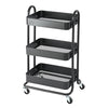 Kingrack 3-Tier Multi-Purpose Cart 17.04 Inch x 30.98 Inch-Assorted Color- White, Black, Grey -392131-6971524140074