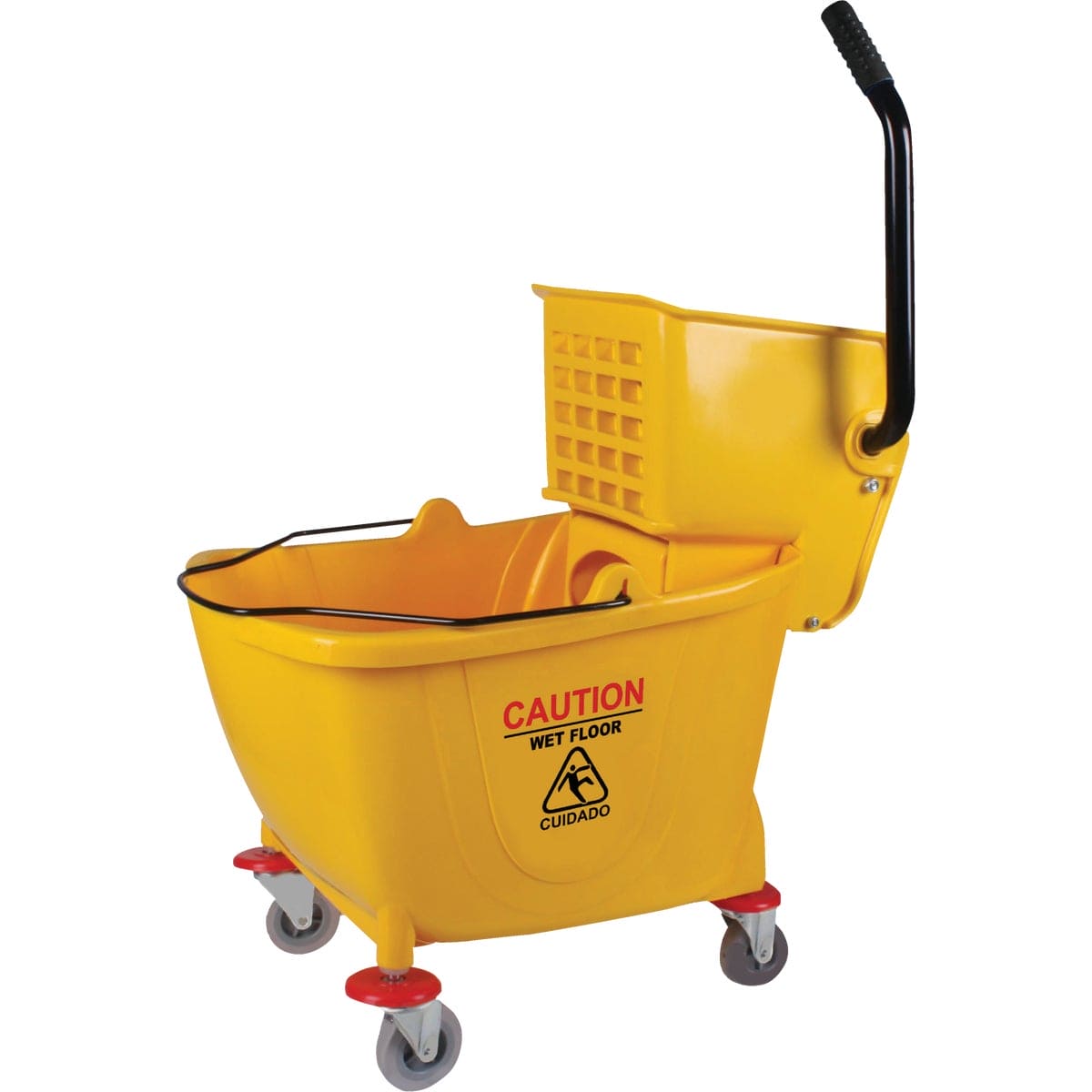 38QT. SIDE PRESS PVC MOP BUCKET WITH WRINGER-602844 ebuys
