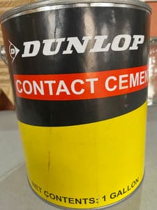 Dunlop Original Contact Cement (Multi-purpose Neoprene Rubber Adhesive) High Strength Bond, Water and Grease Resistant. MEGA