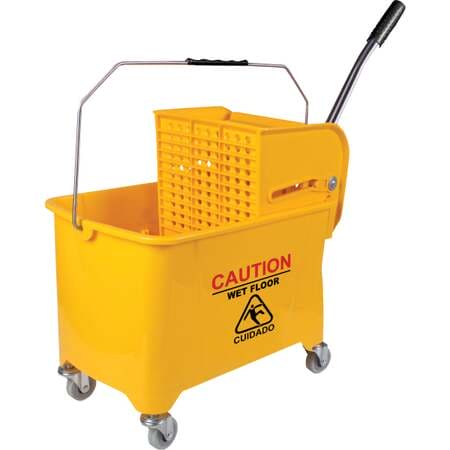 Plastic Mop Bucket with Down Press Wringer 21QT -62707 ebuystt