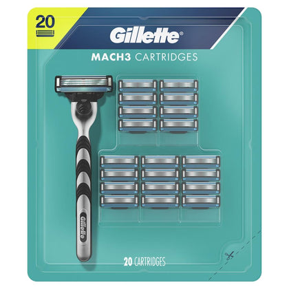 Gillette Mach 3 Razor Handle With Cartridges /19918