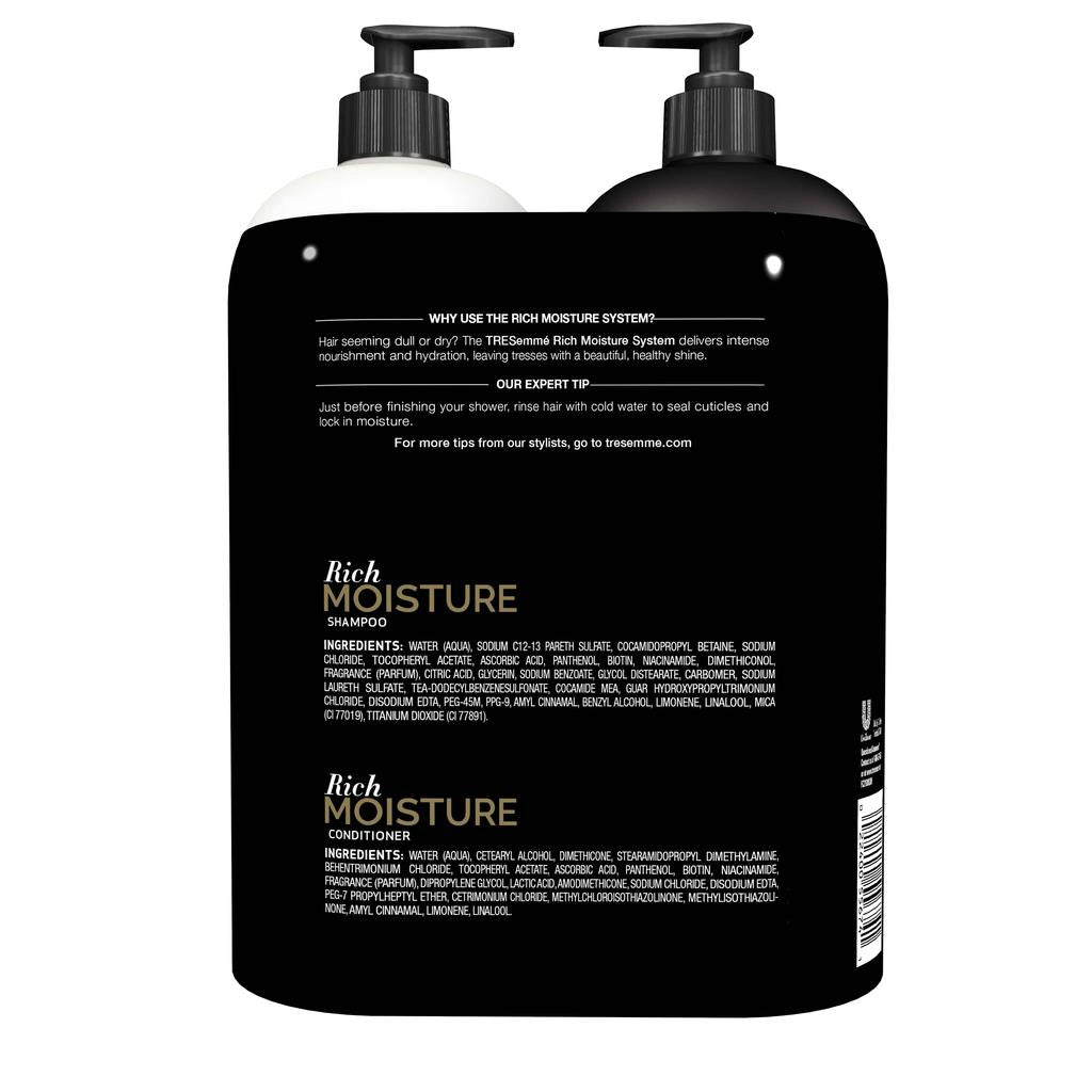 TRESEMMÉ Rich Moisture Shampoo and Conditioner 1.18 L / 40 oz - 15297 ebuystt