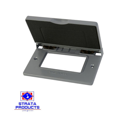 Strata 1 Gang weatherproof box cover 1C-GH / GFCI-WPC