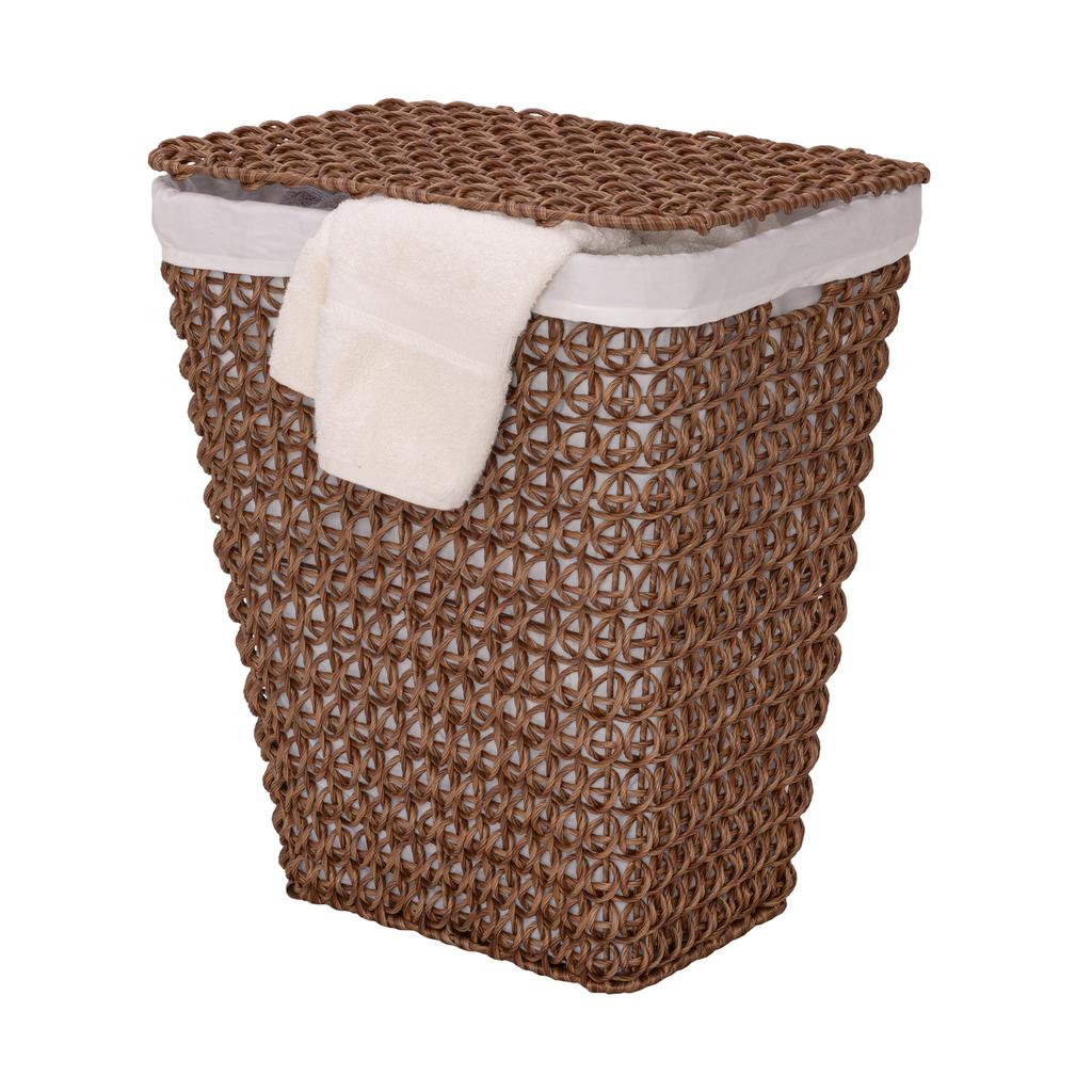 Seville Classics Handwoven Laundry Hamper with Durable Steel Frame -503345 ebuystt