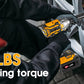 WORKSITE Brushless Cordless Impact Wrench 1/2 Inch 20V High Torque 4.0Ah Battery 280 ft-lbs(380 Nm) Impact Gun Tools No.CIW336 Worksite Power Tools