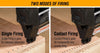 WORKSITE 2-In-1 Brad Nailer Stapler 18 Gauge Battery Powered Portable Nail Gun Compatible with 3/4 Inches~2Inches Nails and 3/4 Inches~1-9/16 inches Staples- CNT116