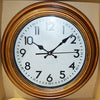 Wall Clock Round Brown 9 inches - 20013803