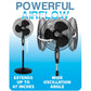 WHIRLWIND 16" HIGH PERFORMANCE PEDESTAL FAN PLASTIC 3 FIN-20017659 ebuystt