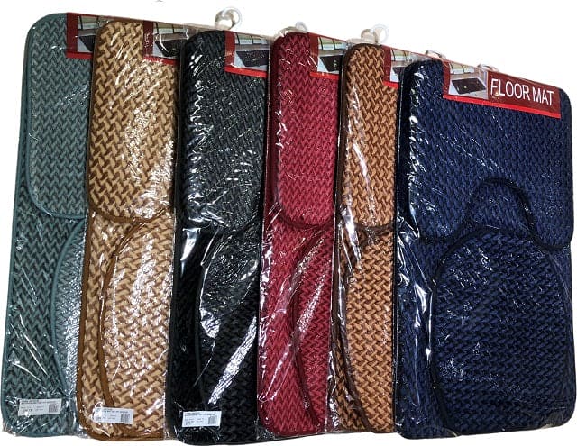 BATHROOM MAT SET 3PC 31X19 INCHES ASSORTED- 20019158 ebuystt