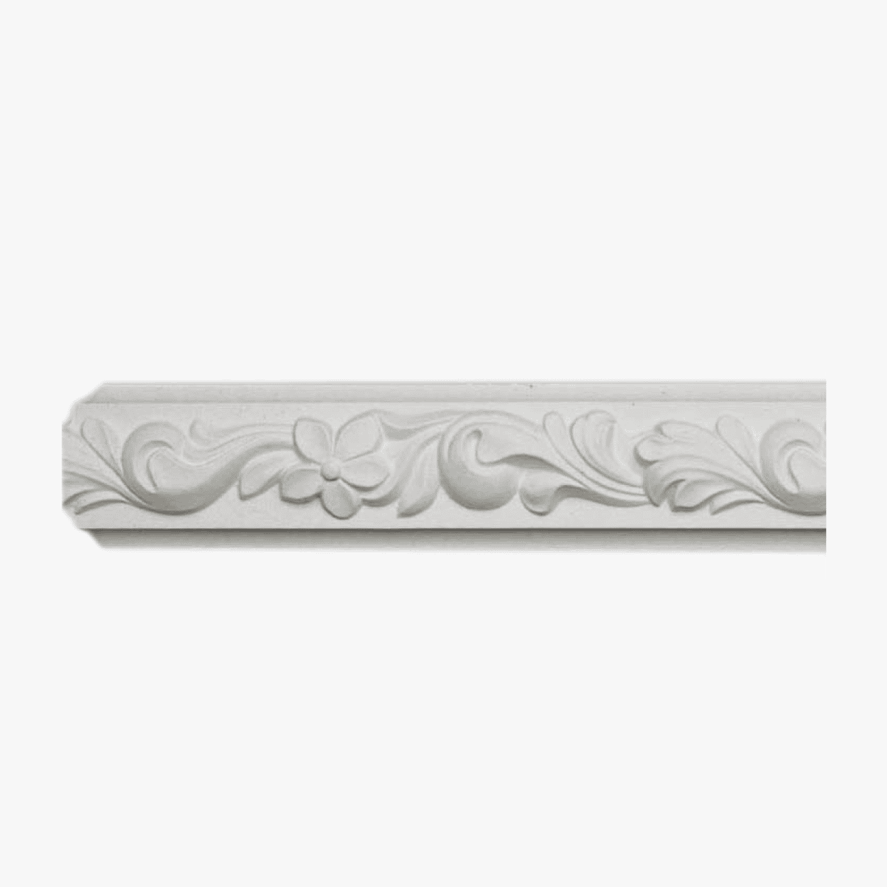 White Baseboard Moulding  6-Inch  x 8 feet Common moldings fastened where walls meet floors, protects the wall from furniture, kicks- EL-D069 Mega
