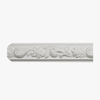 White Baseboard Moulding  6-Inch  x 8 feet Common moldings fastened where walls meet floors, protects the wall from furniture, kicks- EL-D069
