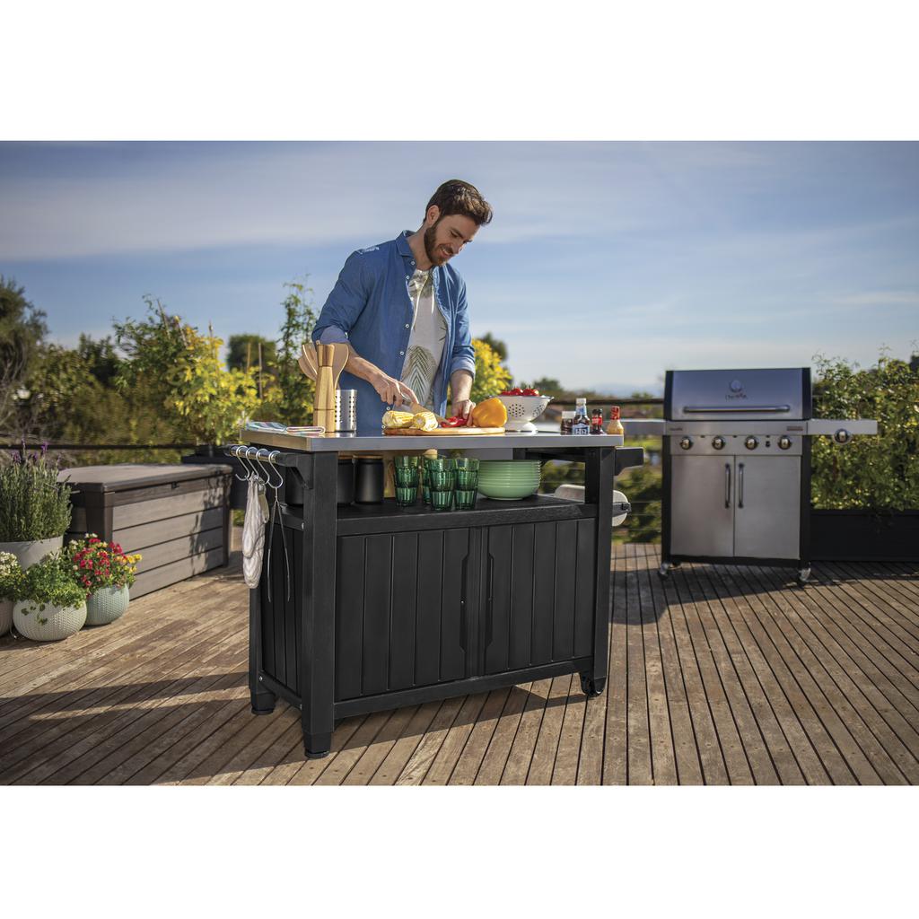 Keter Outdoor Side Table for cooking and serving - 463661 ebuystt