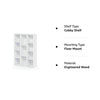 Furinno Luder Book / Storage Shelf Organizers , 11-Cube, White- B084PLF6N2