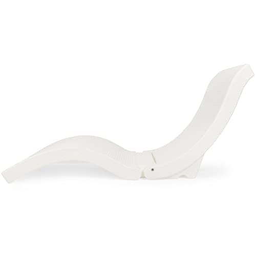 SwimWays Terra Sol Sonoma 2-in-1 Adult Pool Floats & Patio Lounge Chair, Durable Beach Chair & Outdoor Chaise Lounge, White ebuys
