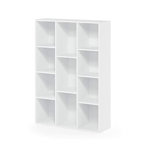 Furinno Luder Book / Storage Shelf Organizers , 11-Cube, White- B084PLF6N2 ebuys