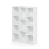 Furinno Luder Book / Storage Shelf Organizers , 11-Cube, White- B084PLF6N2