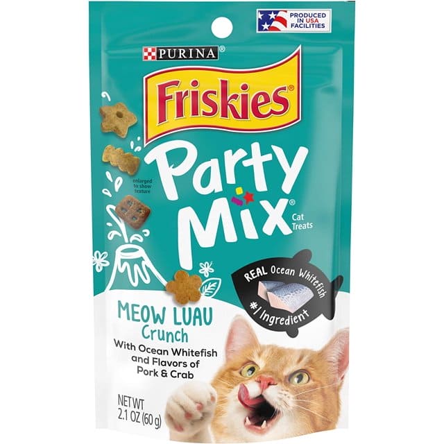 PURINA FRISKIES PARTY MIX CRUNCH MEOW LUAO 60G - FPMCML60 Pie's Variety Store