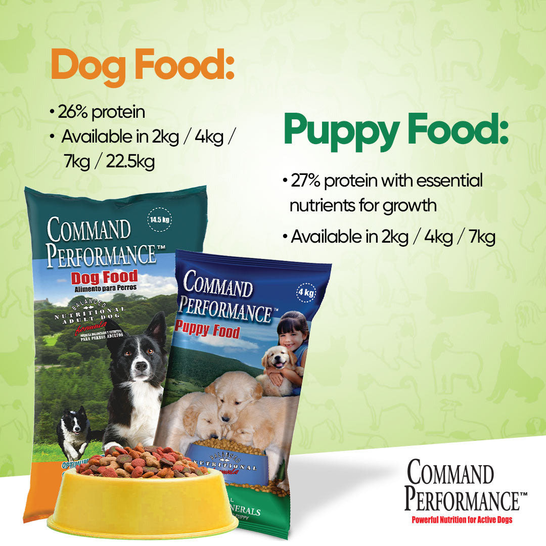 COMMAND PERFORMANCE DRY DOG FOOD 2KG - CPDF2 Pie's Variety Store