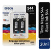 Epson Dual Pack Black Ink Cartridge 2 Units - Refill your Epson printer with these black ink bottles model T554. Features an Eco fit automatic filling system that is clean and smudge-free - 777348