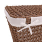 Seville Classics Handwoven Laundry Hamper with Durable Steel Frame -503345 ebuystt