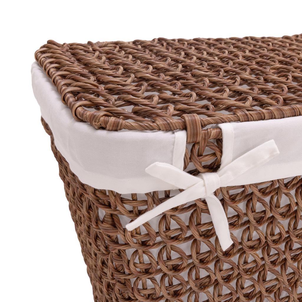 Seville Classics Handwoven Laundry Hamper with Durable Steel Frame -503345 ebuystt