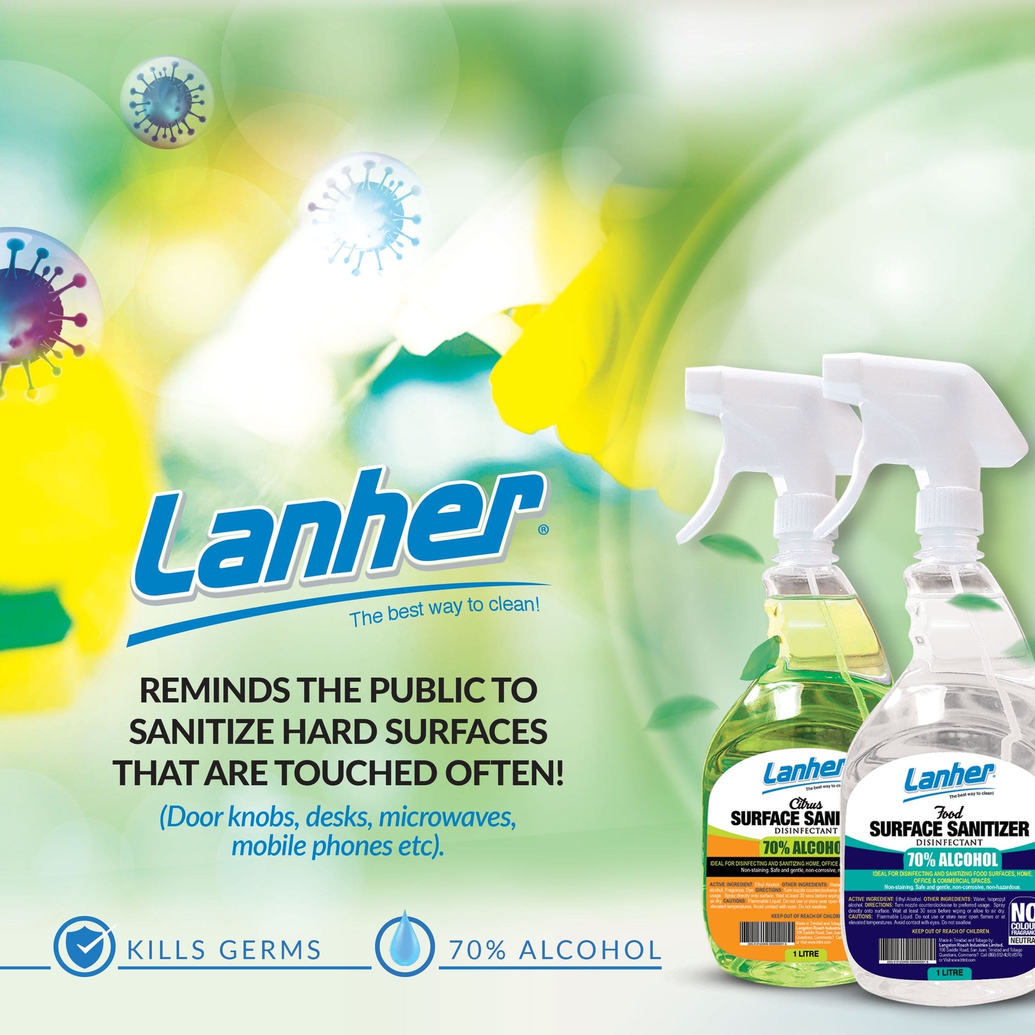 Lanher Bathroom Tub & Tile Cleaner 650ml - 76511210155