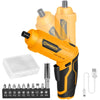 Worksite 4V Cordless Screwdriver Kit- Grip Rechargeable Cordless Screwdriver, Includes 9pcs Bit, 1pc Bit Holder, USB Charging Cable. For Everyday needs and DIY projects- CSD286