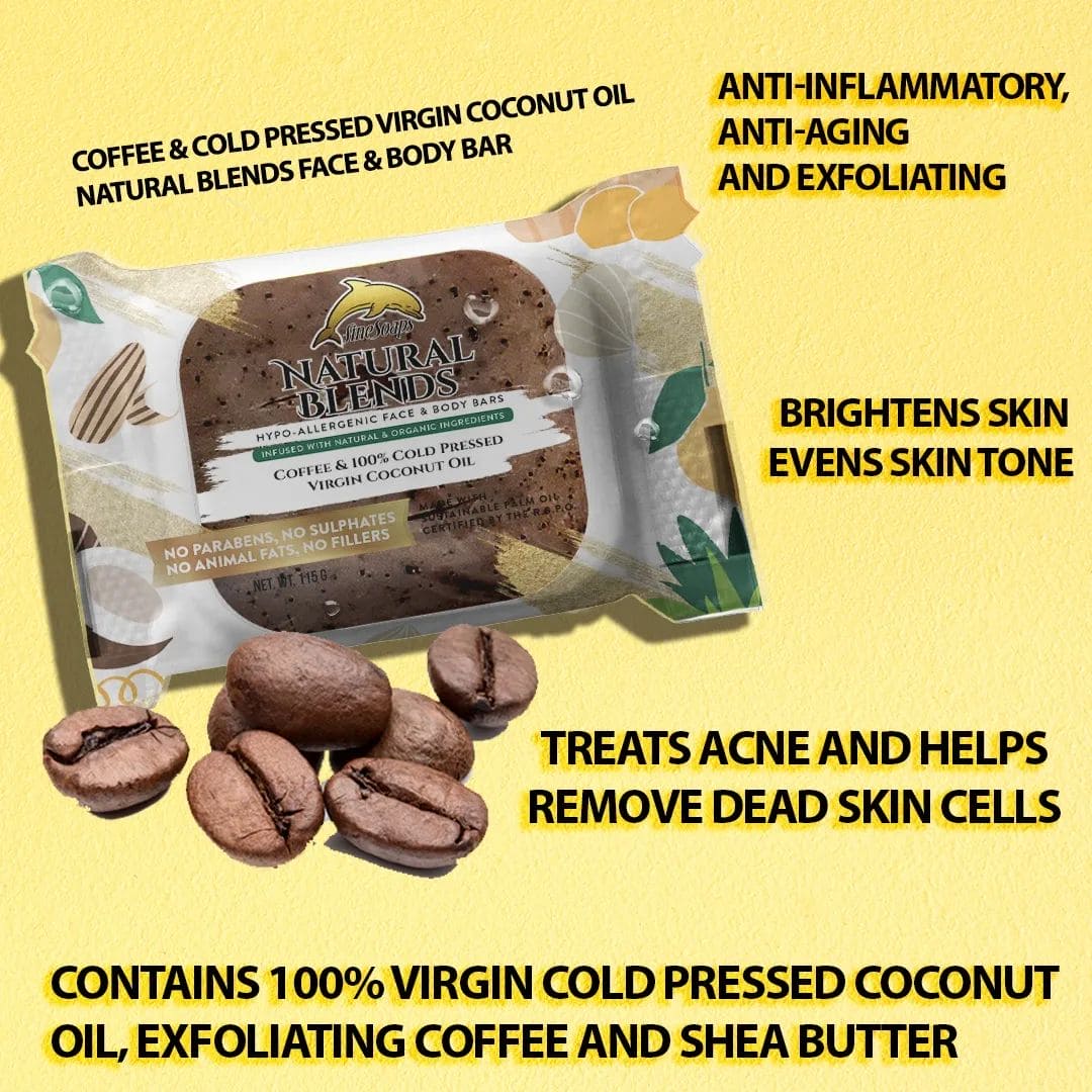 Fine Soaps Papaya and Poppyseed Natural Blends Face and Body Bar 3x115G - FSPNPNBFBB3115 EBUYSTT
