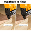 WORKSITE 2-In-1 Brad Nailer Stapler 18 Gauge Battery Powered Portable Nail Gun Compatible with 3/4 Inches~2Inches Nails and 3/4 Inches~1-9/16 inches Staples- CNT116