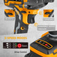 WORKSITE Brushless Cordless Impact Wrench 1/2 Inch 20V High Torque 4.0Ah Battery 280 ft-lbs(380 Nm) Impact Gun Tools No.CIW336 Worksite Power Tools