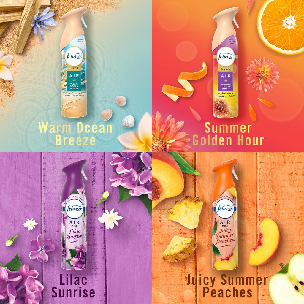 Febreze Air Effects Spray Air Freshener Spring Scents 4 Units 240 mL / 8.1 oz-514907 dayana sifontes